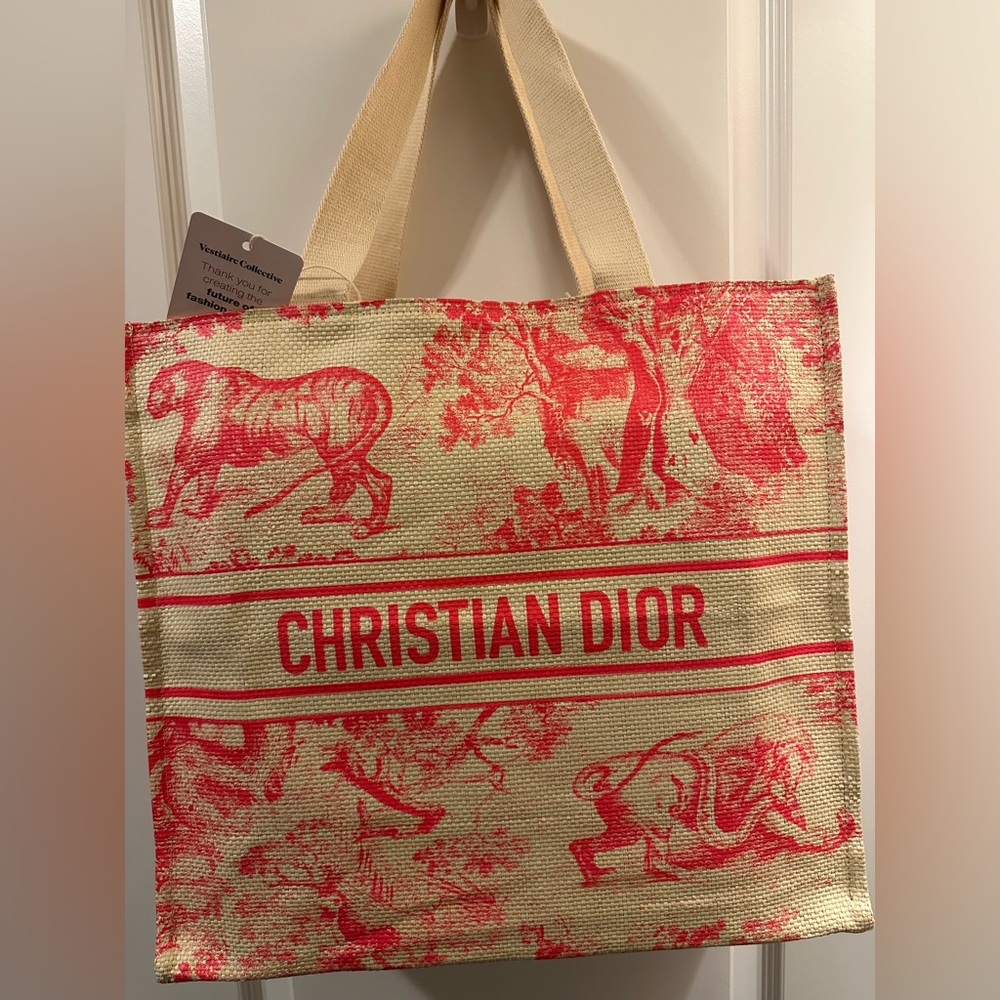 Christian Dior Straw Bag with big bonus 🤗 - Picture 1 of 10